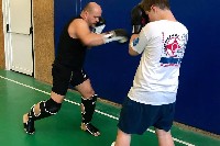 K-1 rendszerű edzés Molnár Zolival a Seishin Dojoban