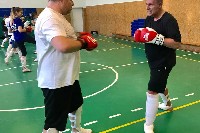 K-1 rendszerű edzés Molnár Zolival a Seishin Dojoban