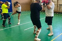 K-1 rendszerű edzés Molnár Zolival a Seishin Dojoban