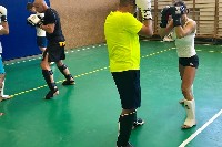 K-1 rendszerű edzés Molnár Zolival a Seishin Dojoban