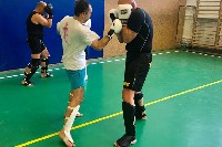 K-1 rendszerű edzés Molnár Zolival a Seishin Dojoban