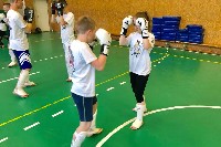 K-1 rendszerű edzés Molnár Zolival a Seishin Dojoban