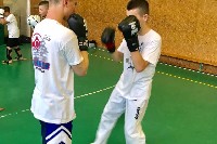 K-1 rendszerű edzés Molnár Zolival a Seishin Dojoban