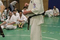 Kancho Gerard Gordeau 9. Dan az IBK vezetője edzést tart a Seishin Dojoban
