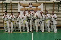 Kancho Gerard Gordeau 9. Dan az IBK vezetője edzést tart a Seishin Dojoban